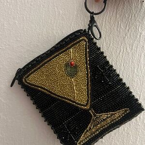 Martini Beaded Pouch